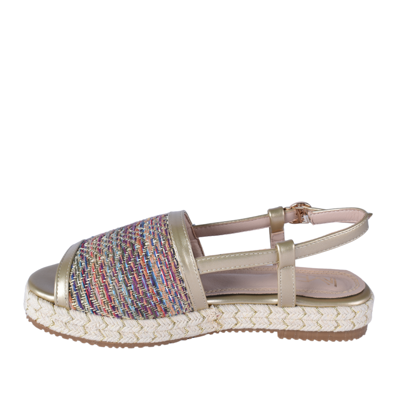 Braided, Beaded & Tassled Buckle Closure Wedge Sandals Melouk
