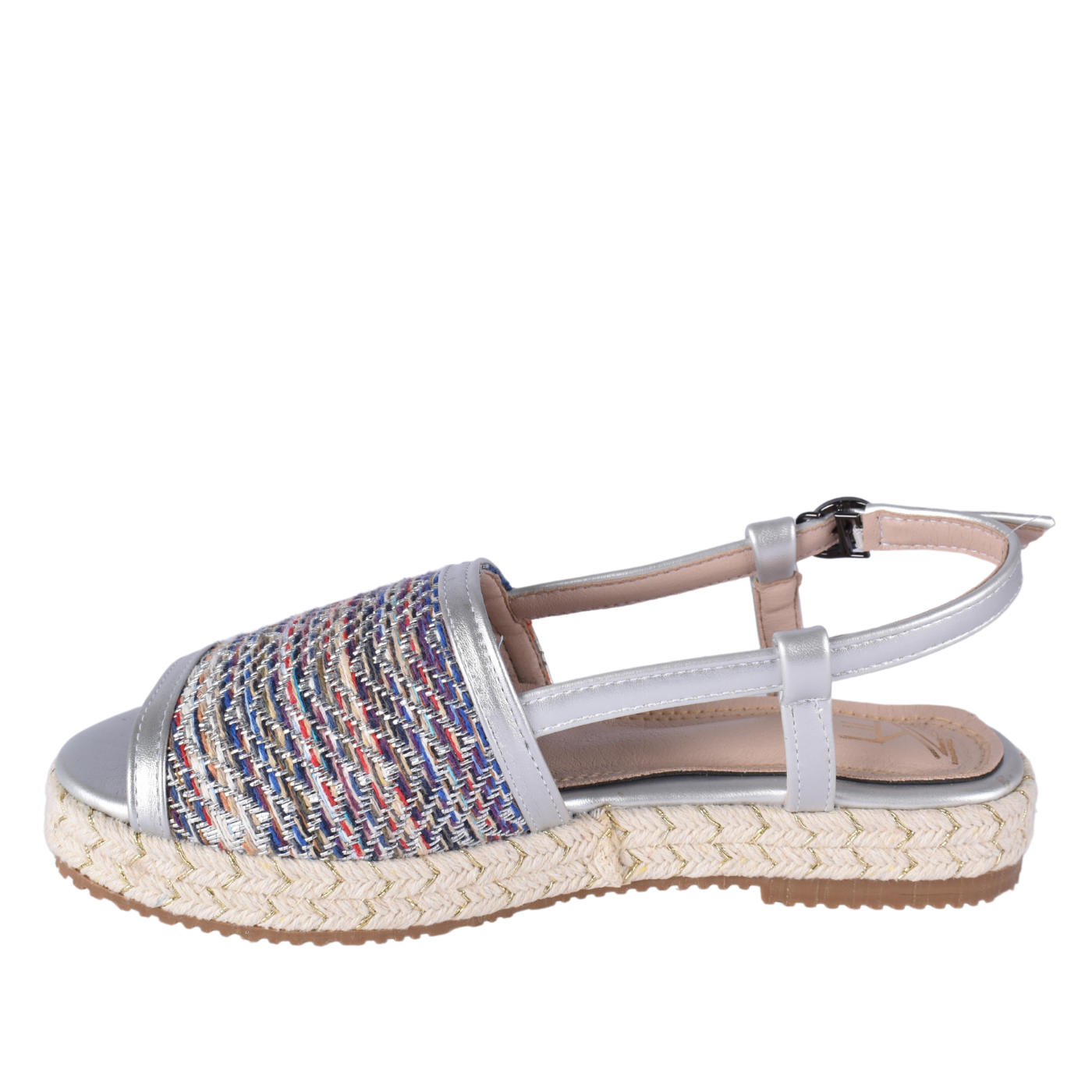 Braided, Beaded & Tassled Buckle Closure Wedge Sandals Melouk
