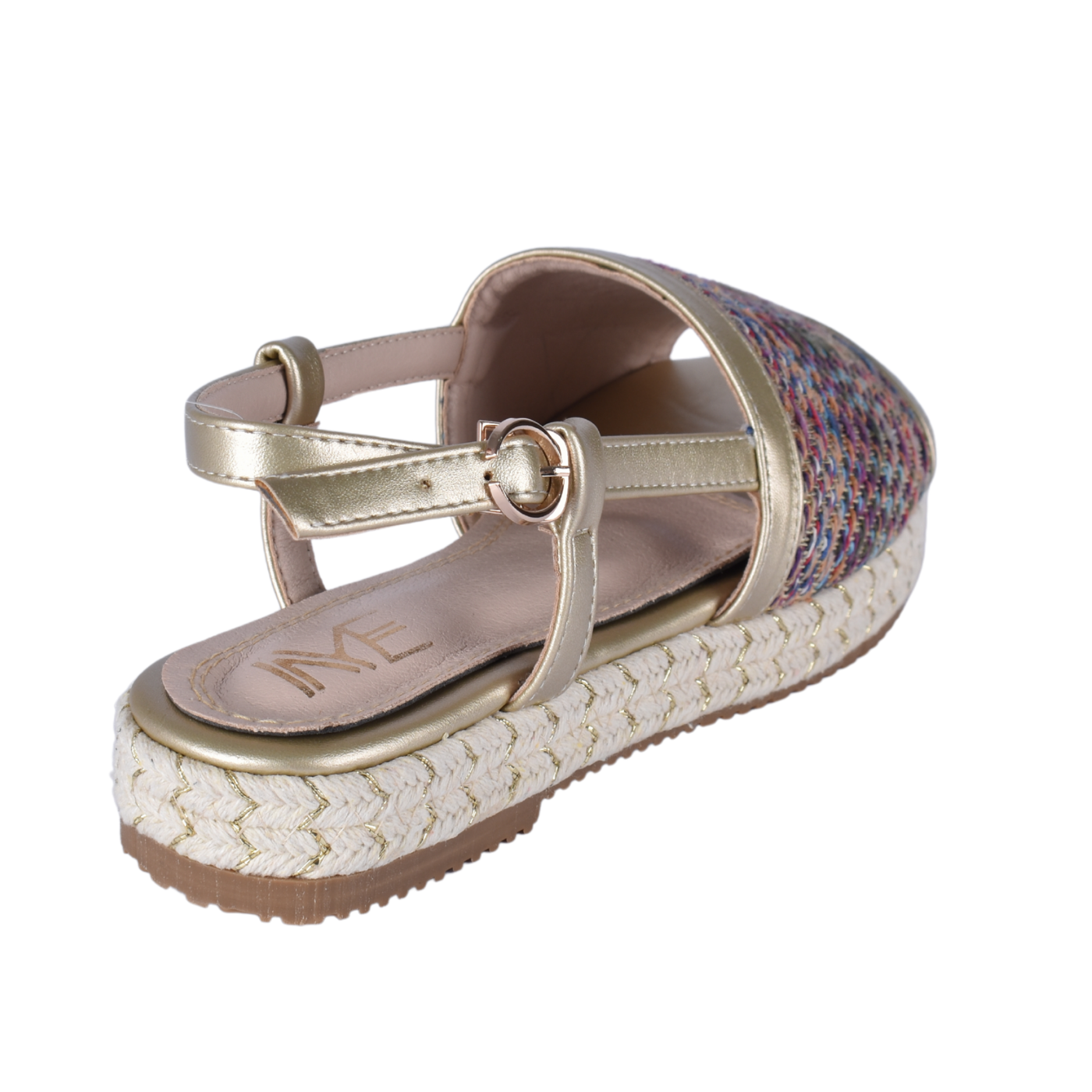Braided, Beaded & Tassled Buckle Closure Wedge Sandals Melouk