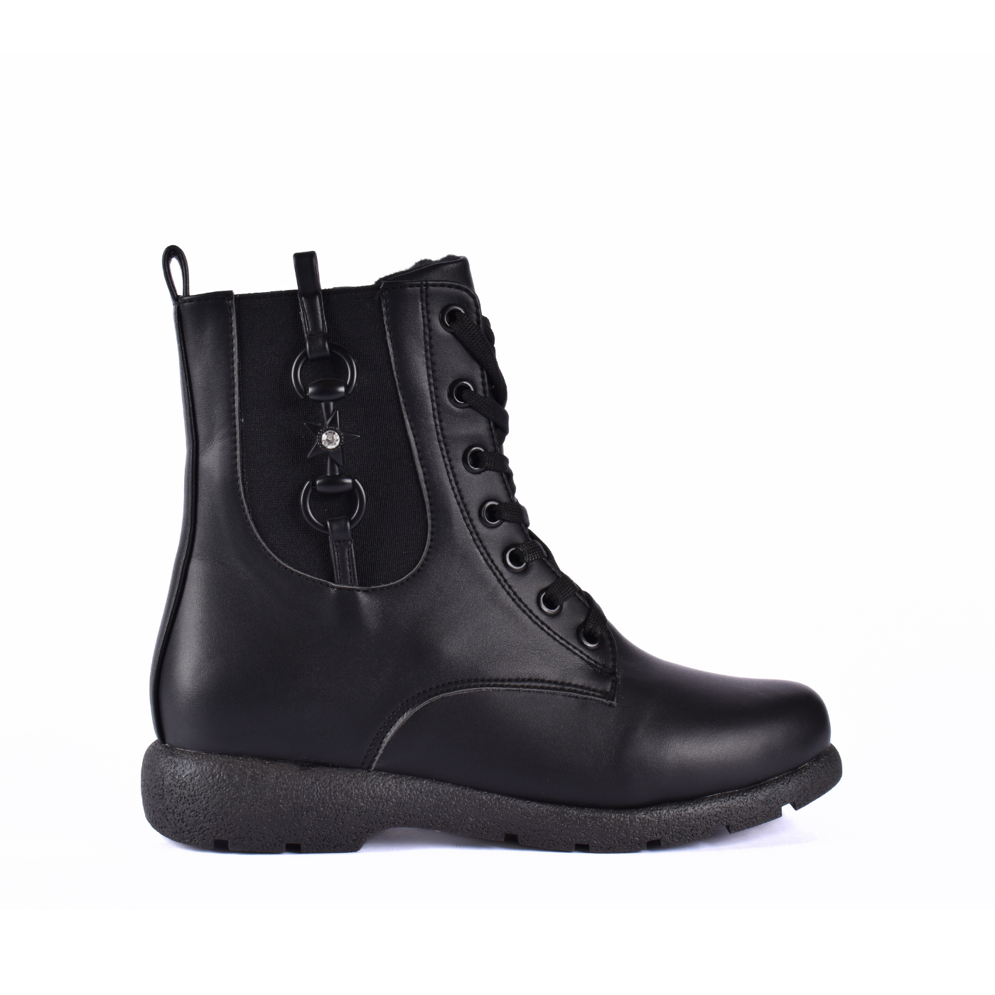Leather Half Boots With Buckle Melouk