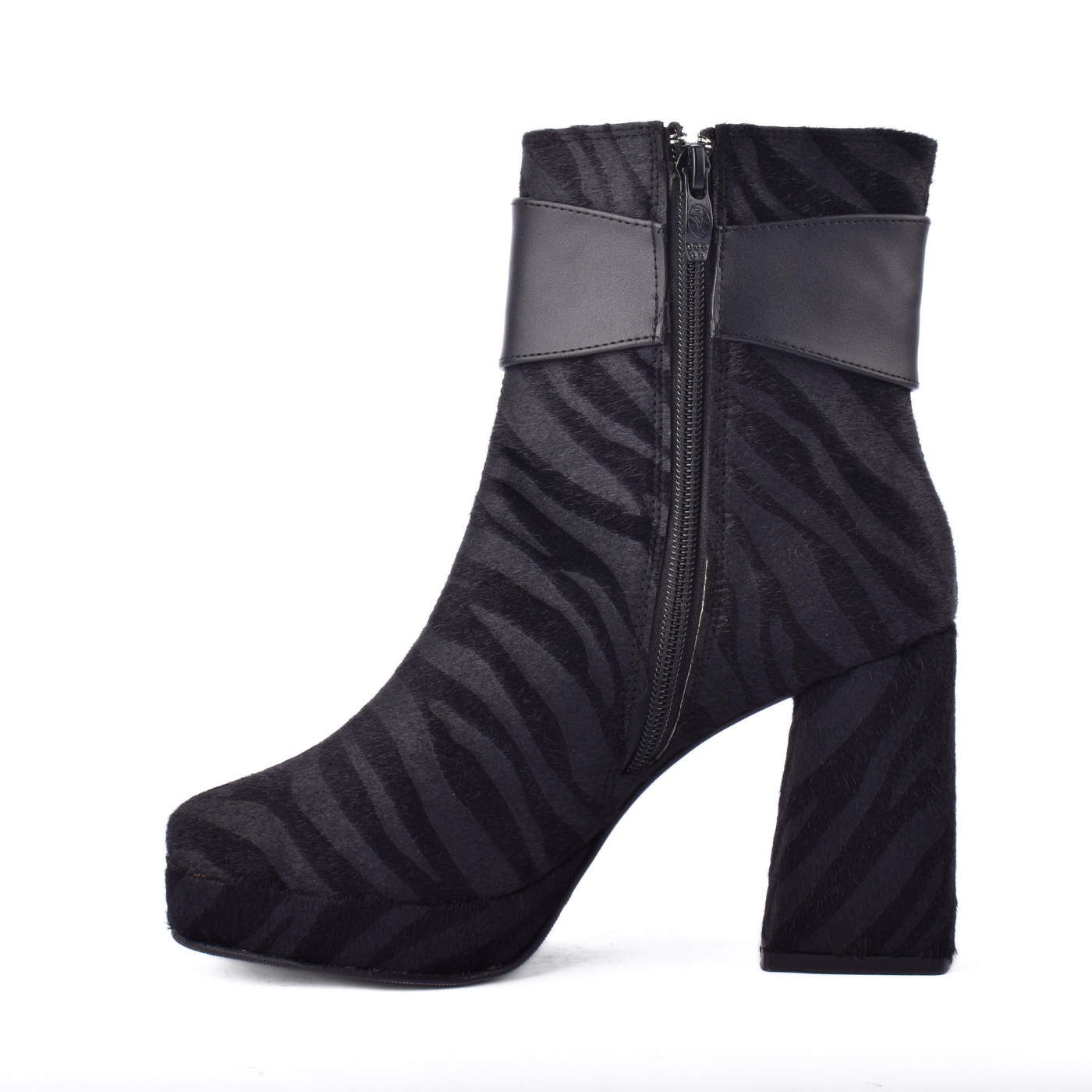 Printed Ankle Boots With Zipper Melouk