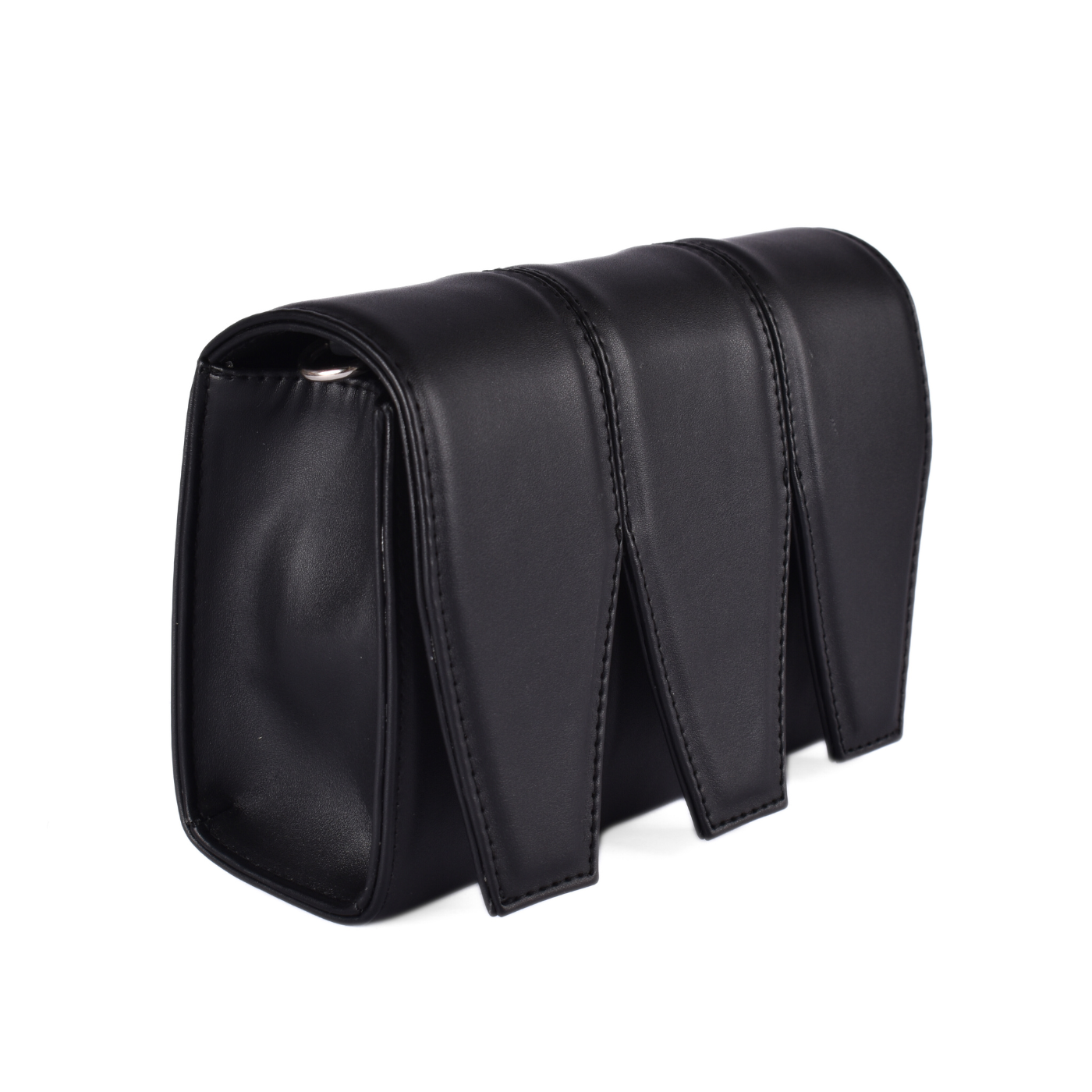 Leather Bag With Handle Black Melouk