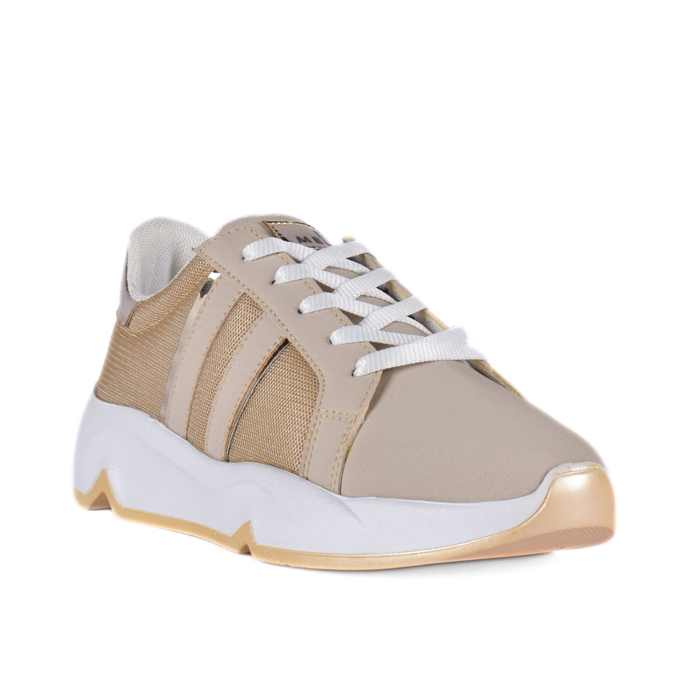 Comfy Mesh Sneakers Beige Melouk