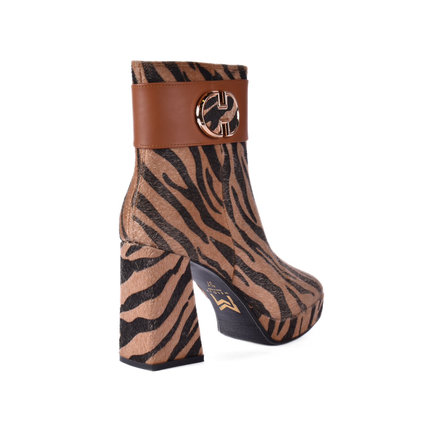 Printed Ankle Boots With Zipper Melouk