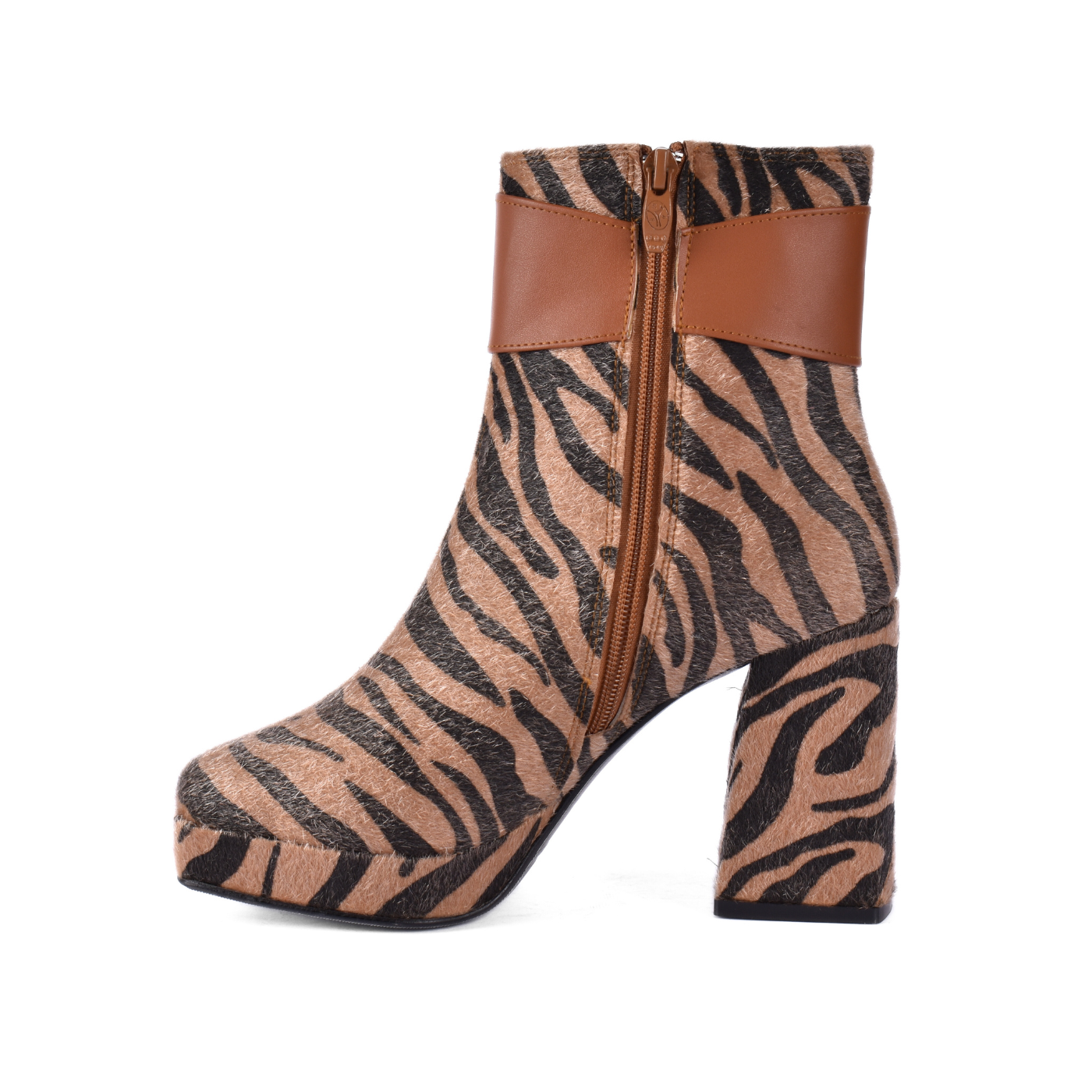 Printed Ankle Boots With Zipper Melouk