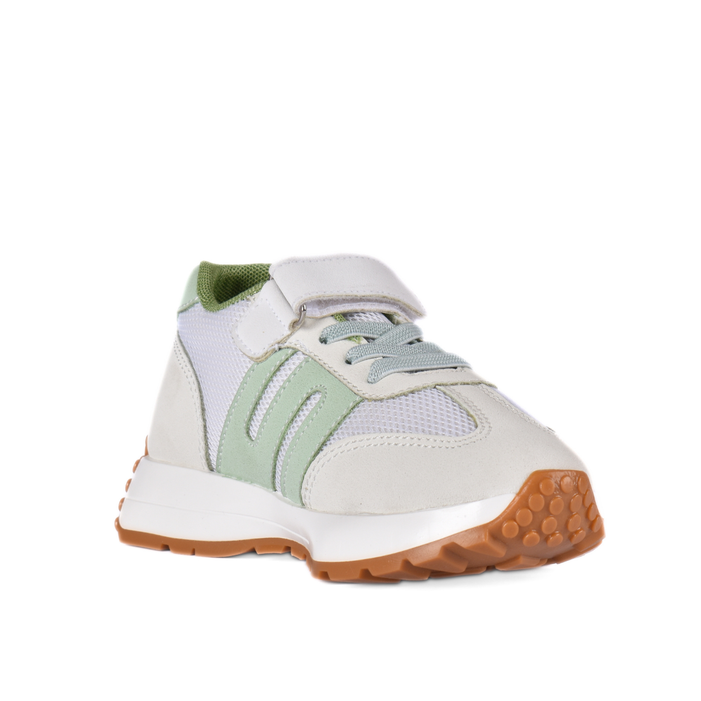 Velcro Strap Running Sneakers for Kids Mint green Melouk