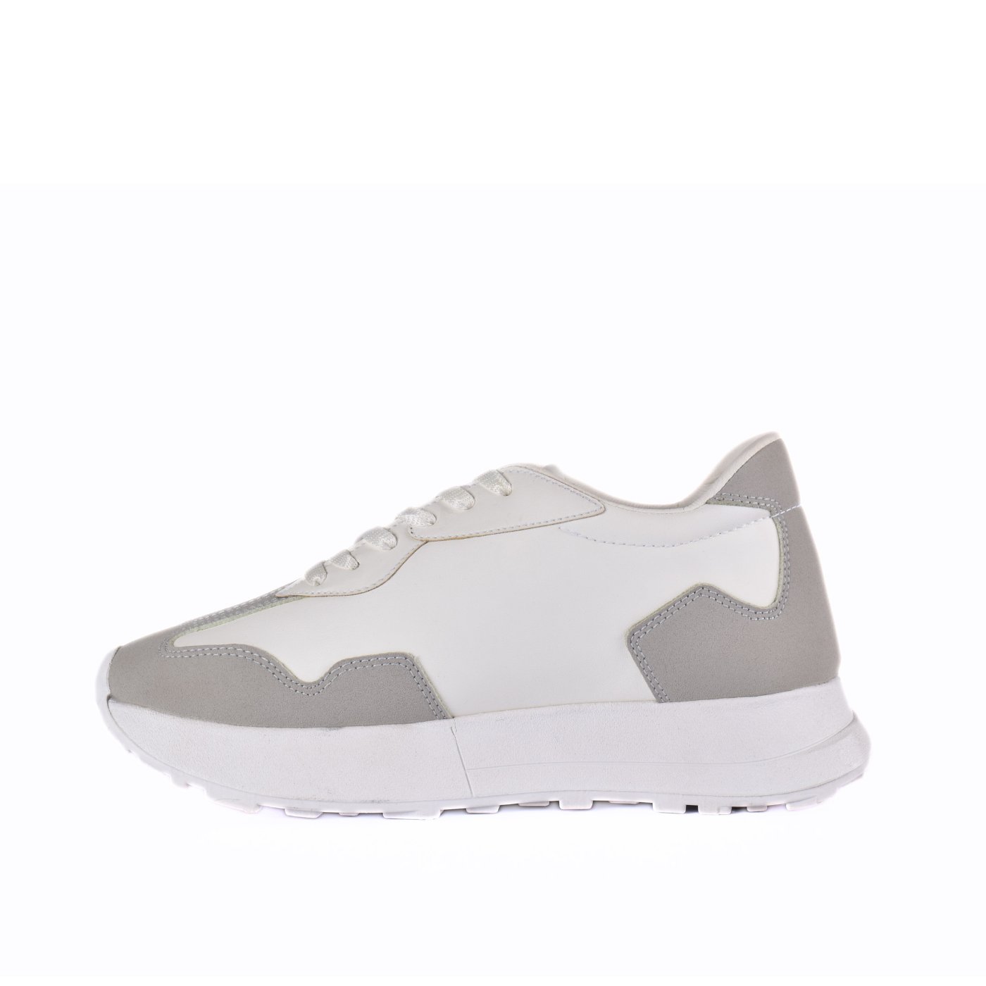 Leather White Midsole Sneakers Melouk