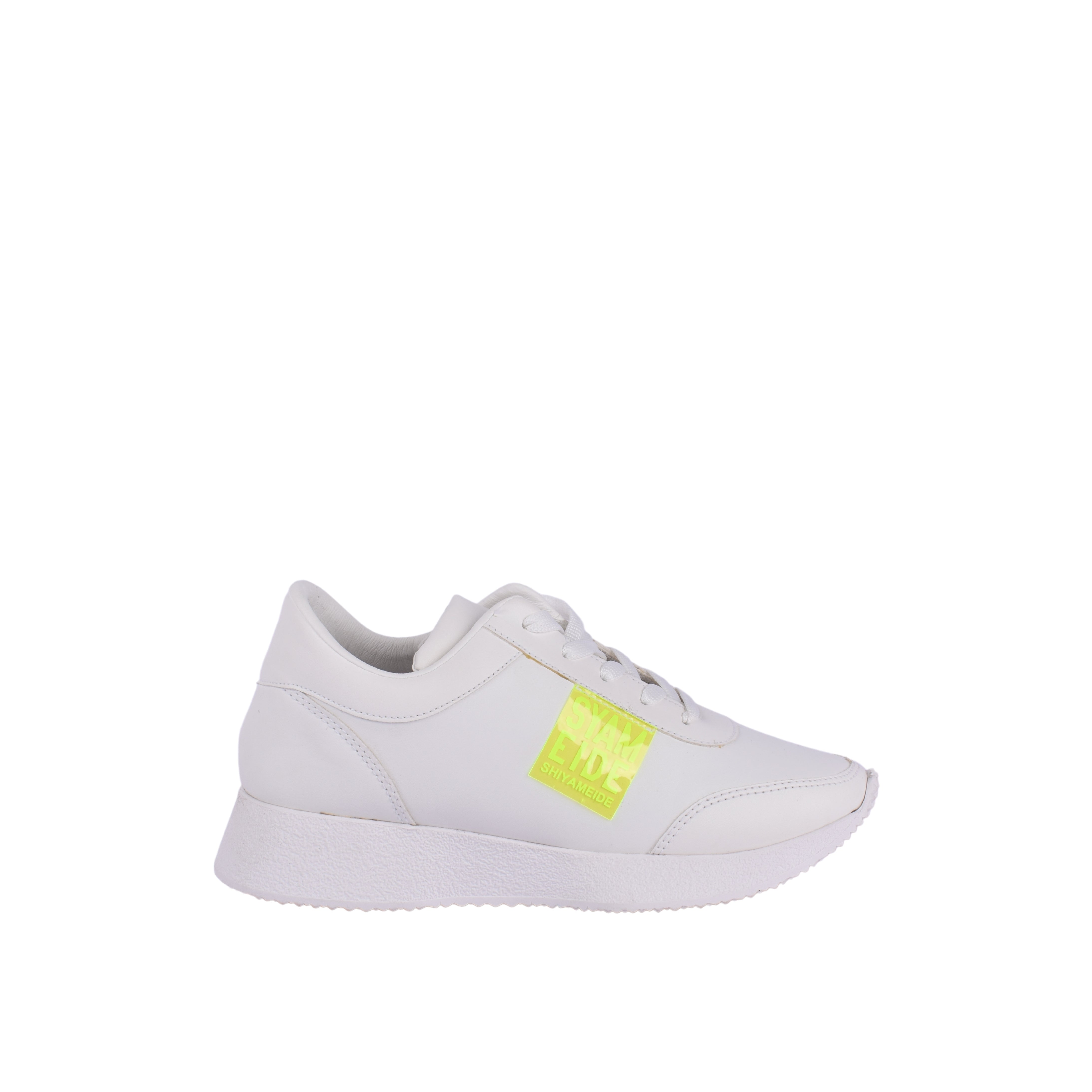 Fashionable Sneaker With Trims White Melouk