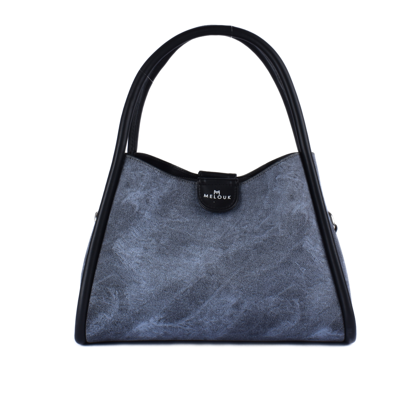 Shades Of Denim Blue Shoulder Bag Blue Melouk