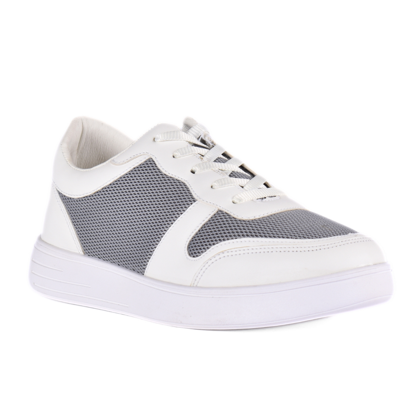 Round Toecap Sneakers Gray Melouk