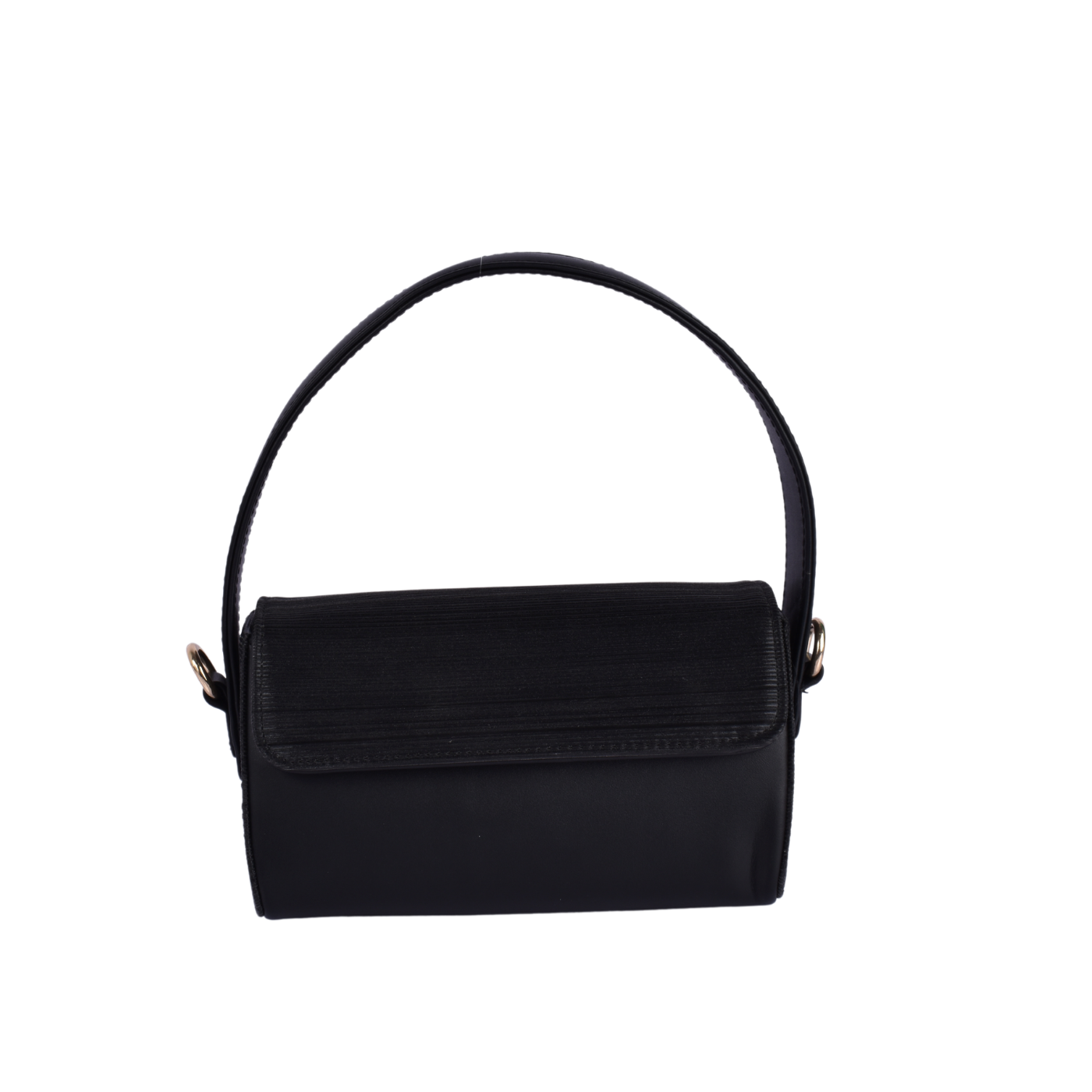 Quilted Shoulder Bag With Studs Black Melouk