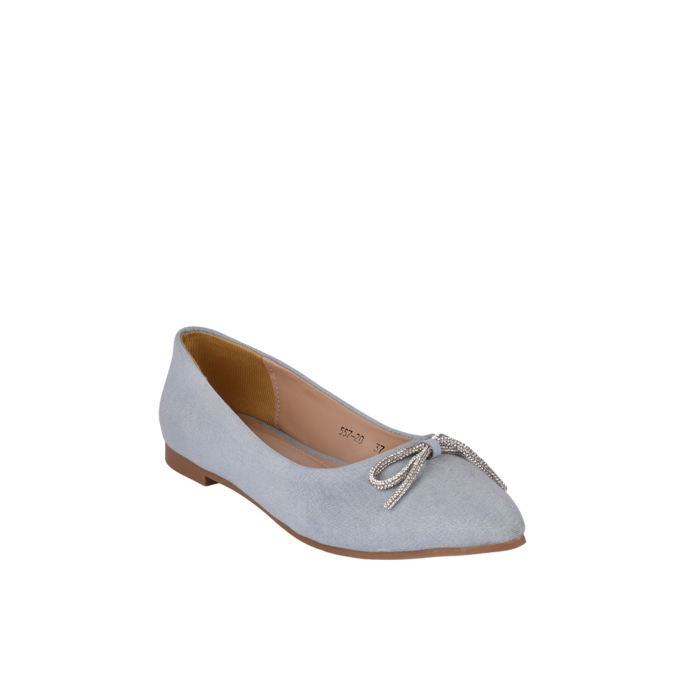 Shoe Flat Embossed Leather Melouk