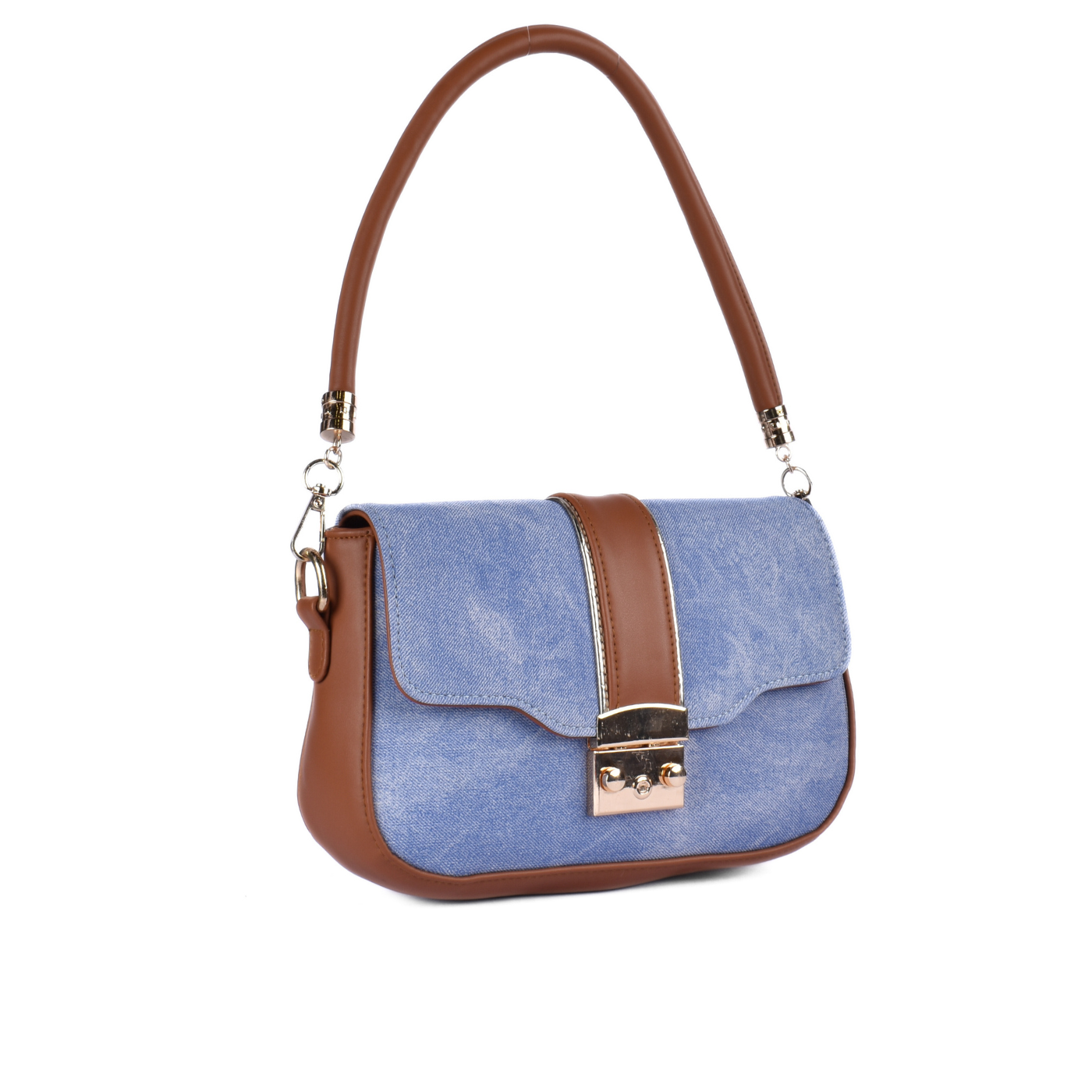 Mini Shades Of Denim Blue Shoulder Bag Melouk