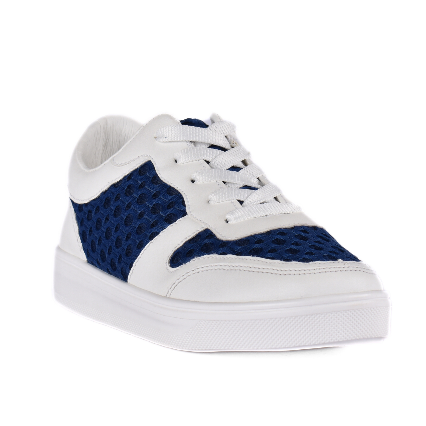 Textile Stylish Toecap Sneakers Navy Melouk