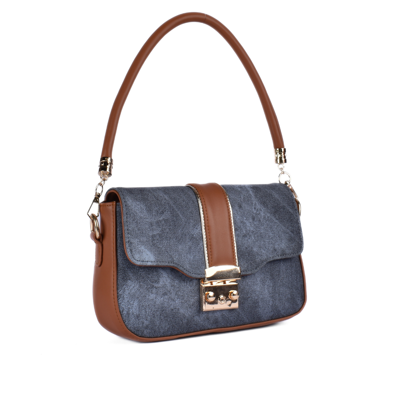 Mini Shades Of Denim Blue Shoulder Bag Melouk