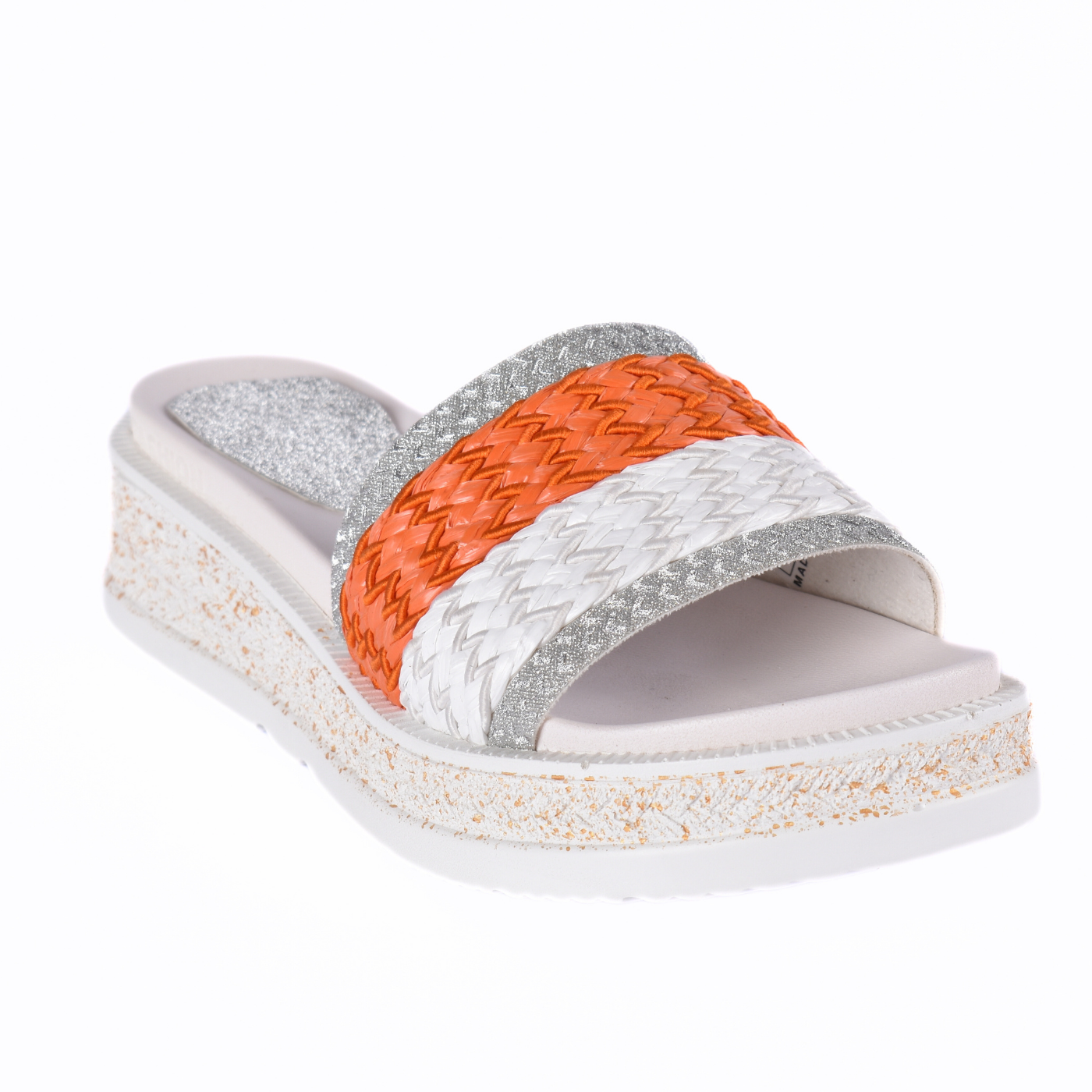 Platform Slipper With Details Orange Melouk