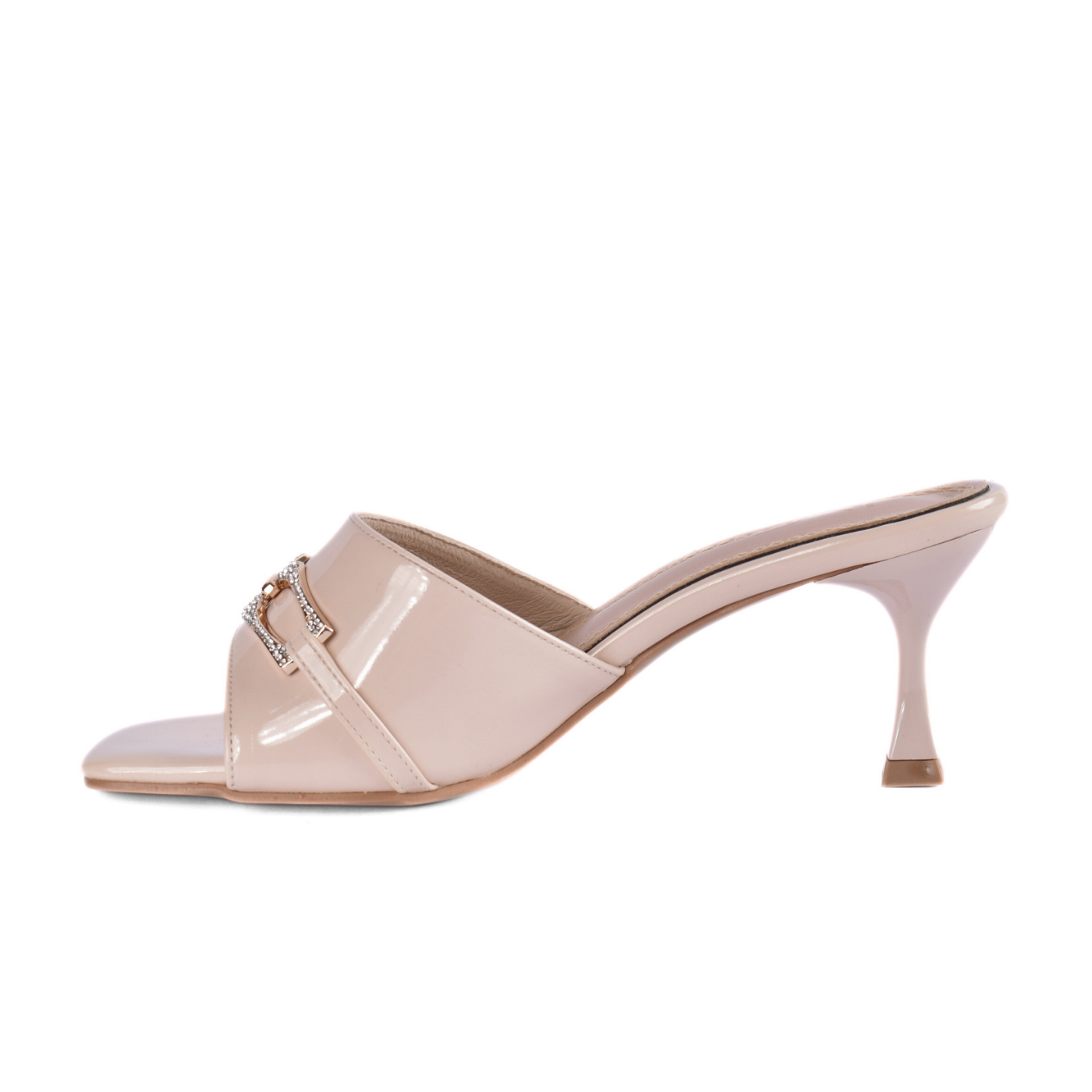 Classy Heeled Flip Flop With Buckle Melouk