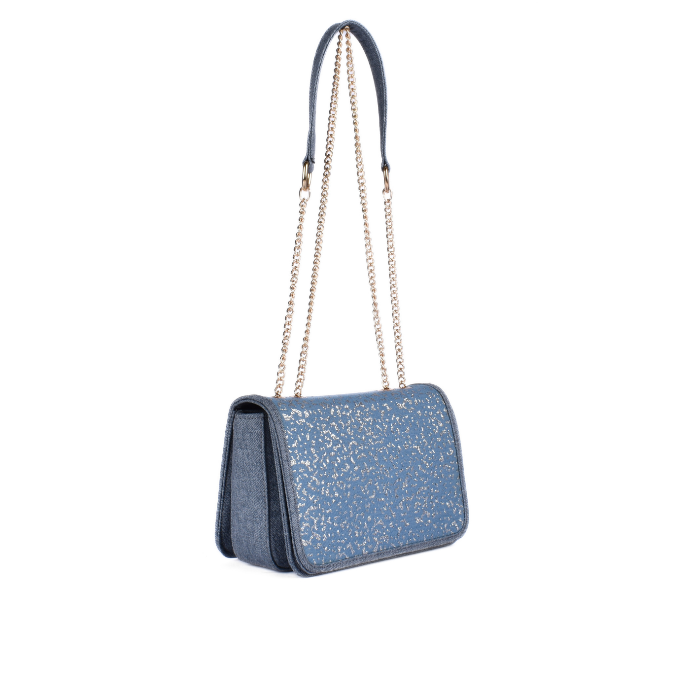 Leather Double Chain Handled Shoulder Bag Melouk