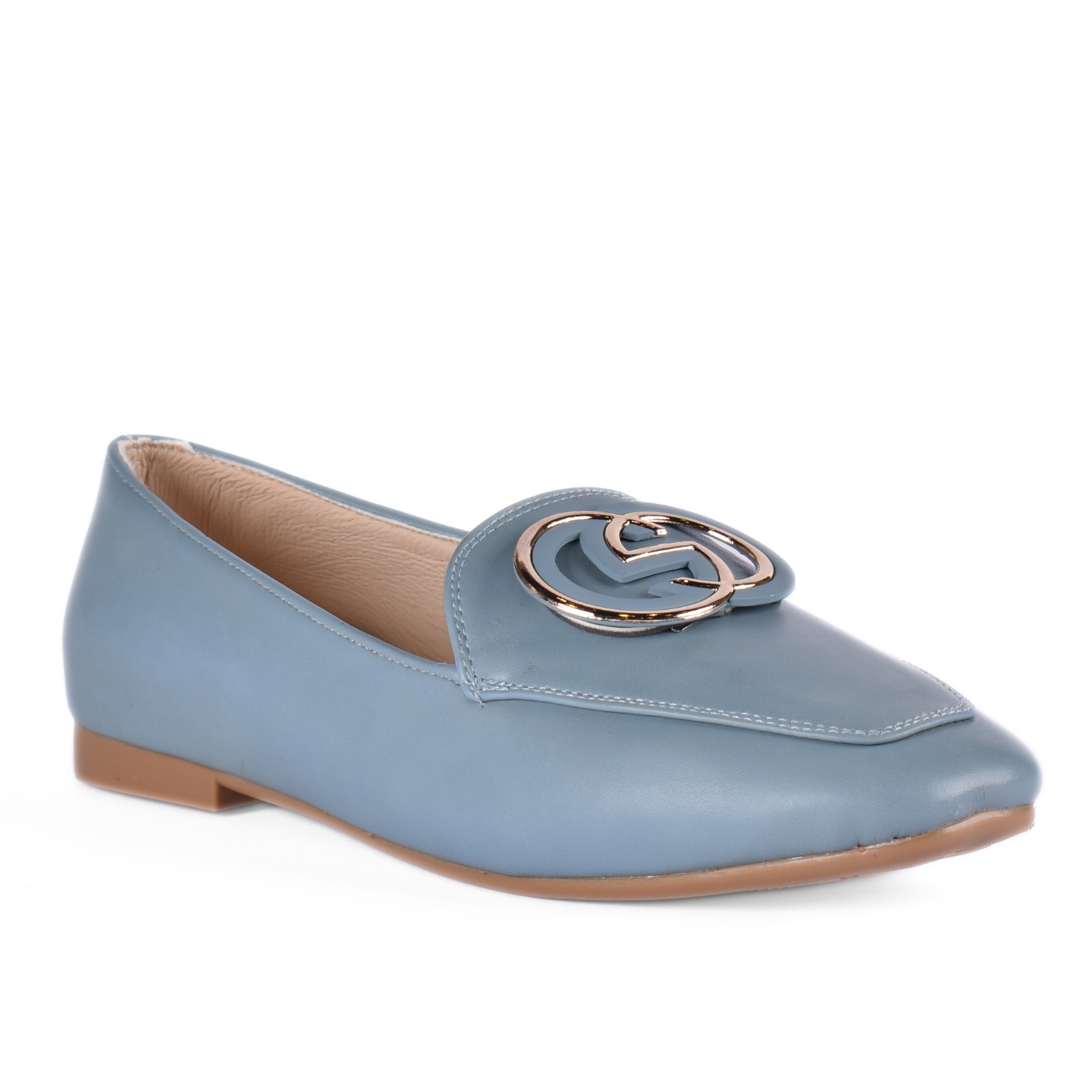 Casual Slip On Ballet Flats Light Blue Melouk