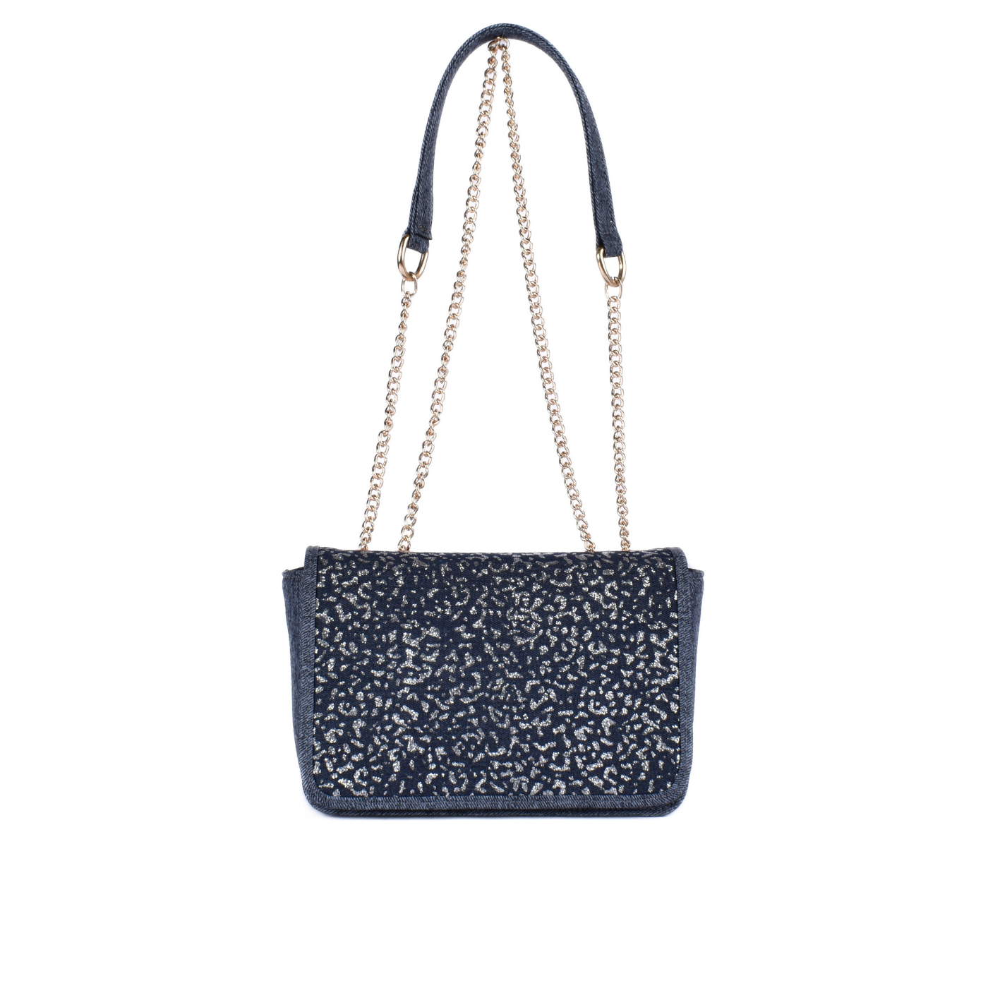 Leather Double Chain Handled Shoulder Bag Melouk