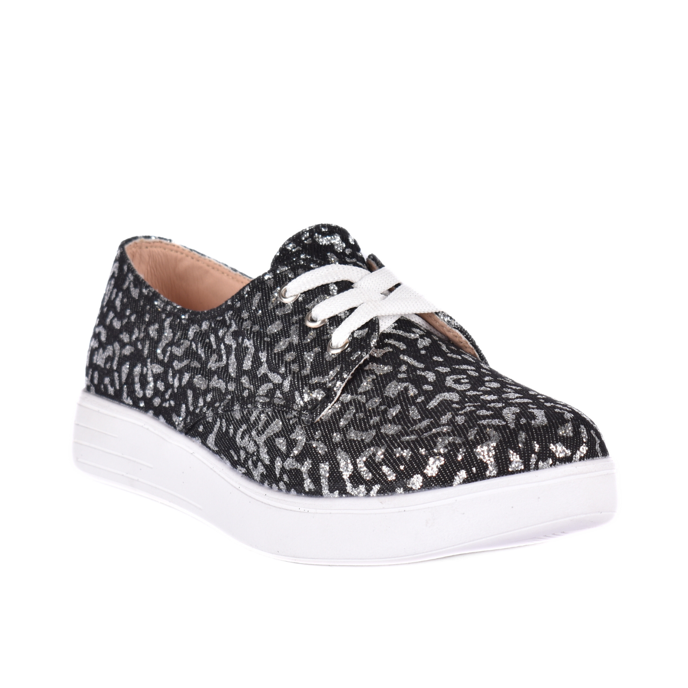 Reptile Pattern Sneakers Black Melouk