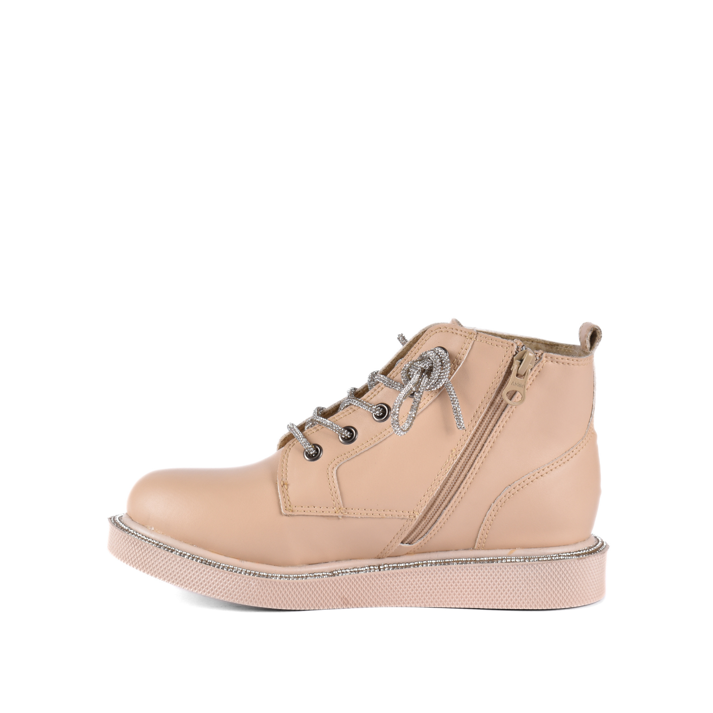 Lace Up Ankle Boots With Stones Melouk