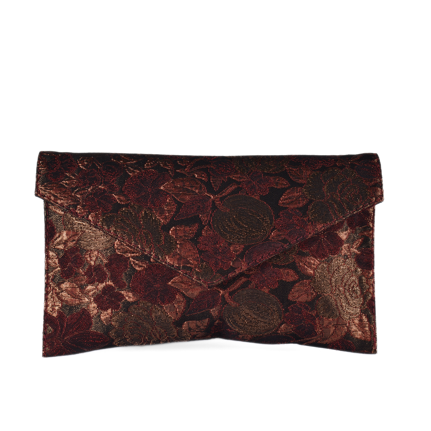 Mini Leather Clutch With Straps Maroon Melouk
