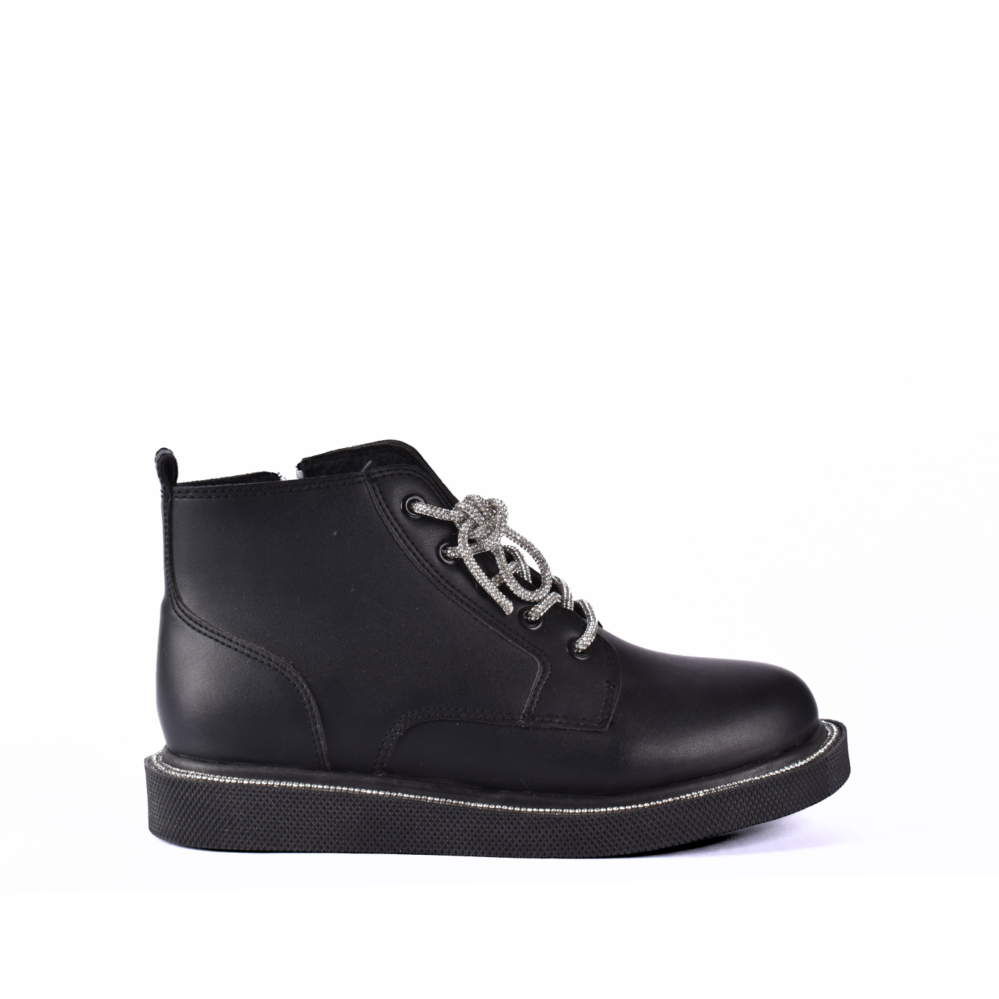 Lace Up Ankle Boots With Stones Melouk
