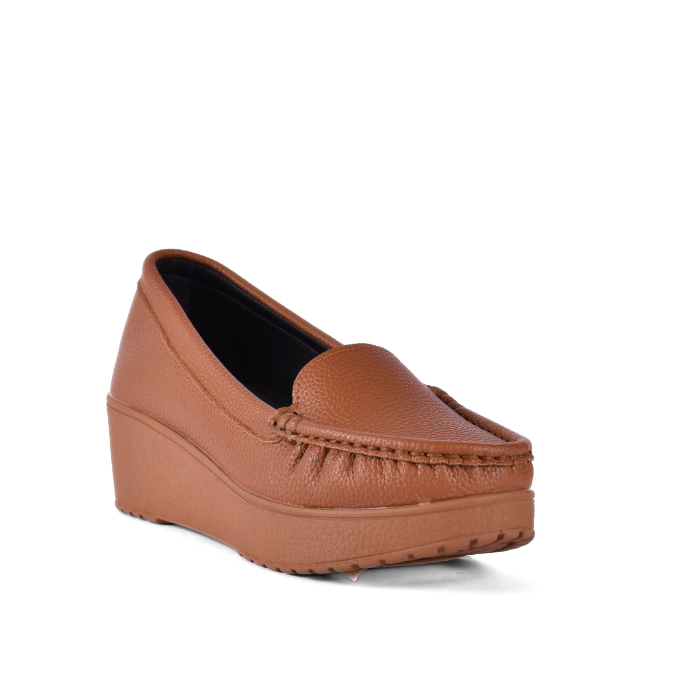 Basic Leather Shoe With Elastic Side Havana Melouk
