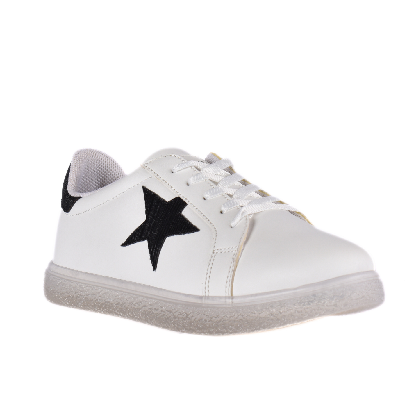 Round Toecap Sneakers Black Melouk