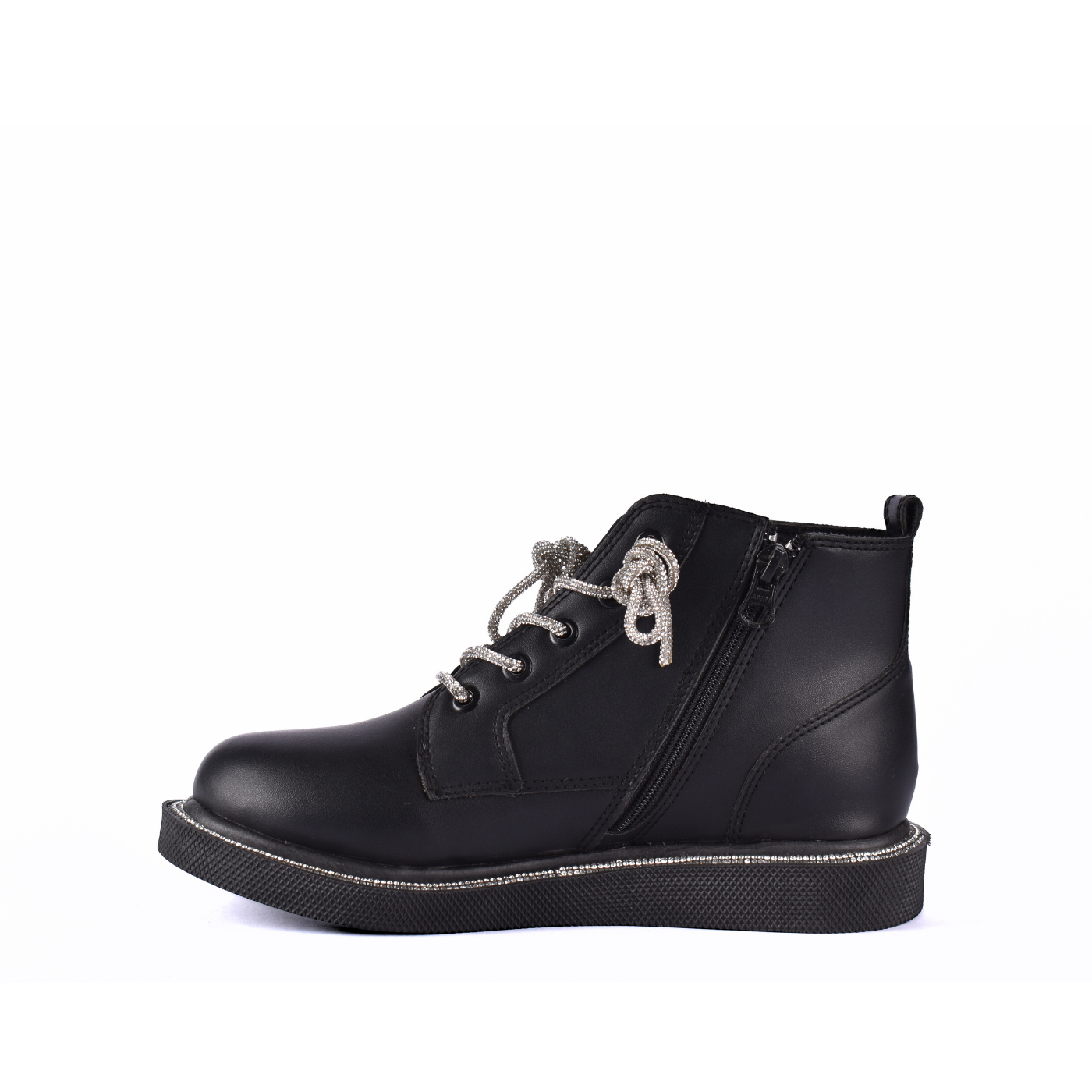 Lace Up Ankle Boots With Stones Melouk