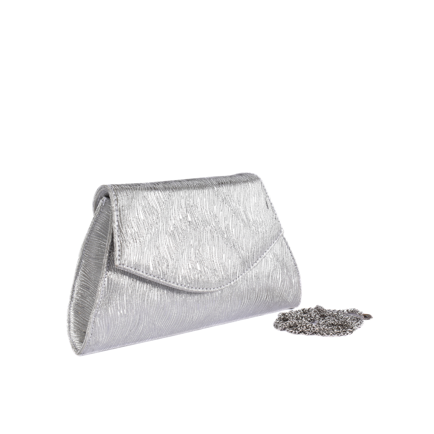 Simple Mini Bag With Handel Silver Sliver Melouk