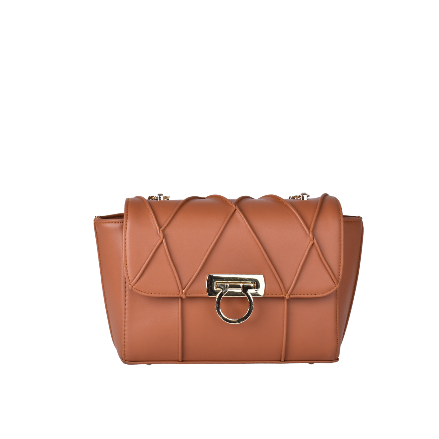 Basic Leather Shoulder Bag Havana Melouk