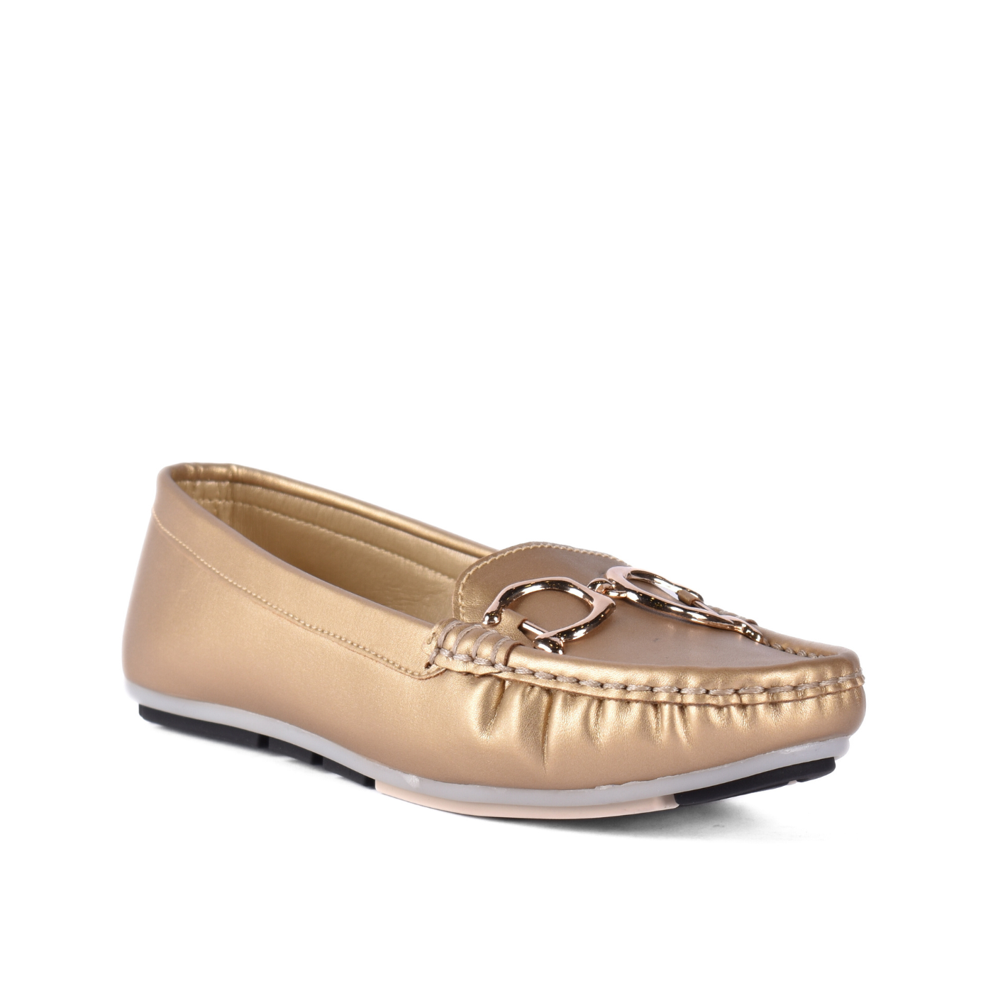 Everyday Leather Slip On Shoe Gold Melouk