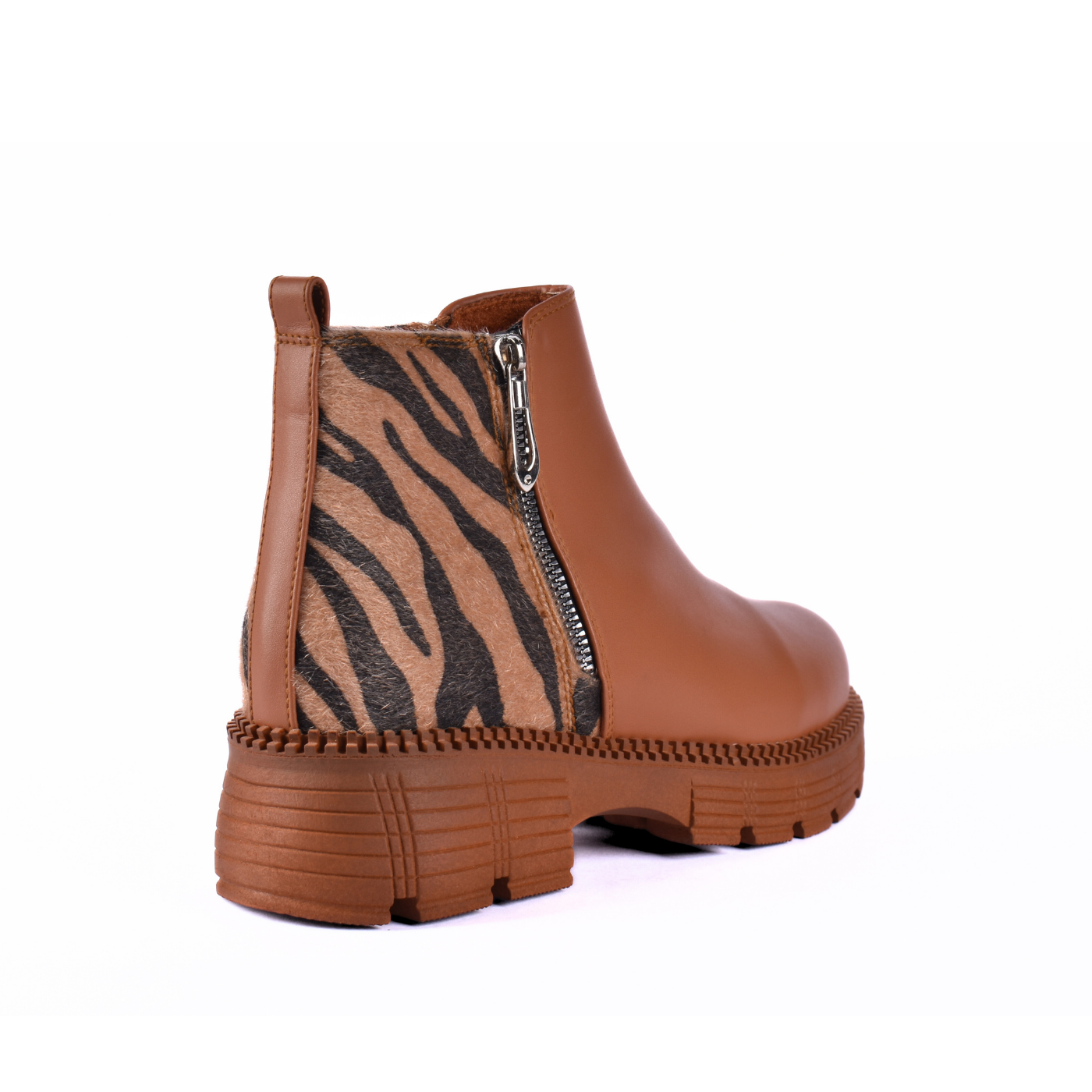 Printed Ankle Boots With Zipper Melouk