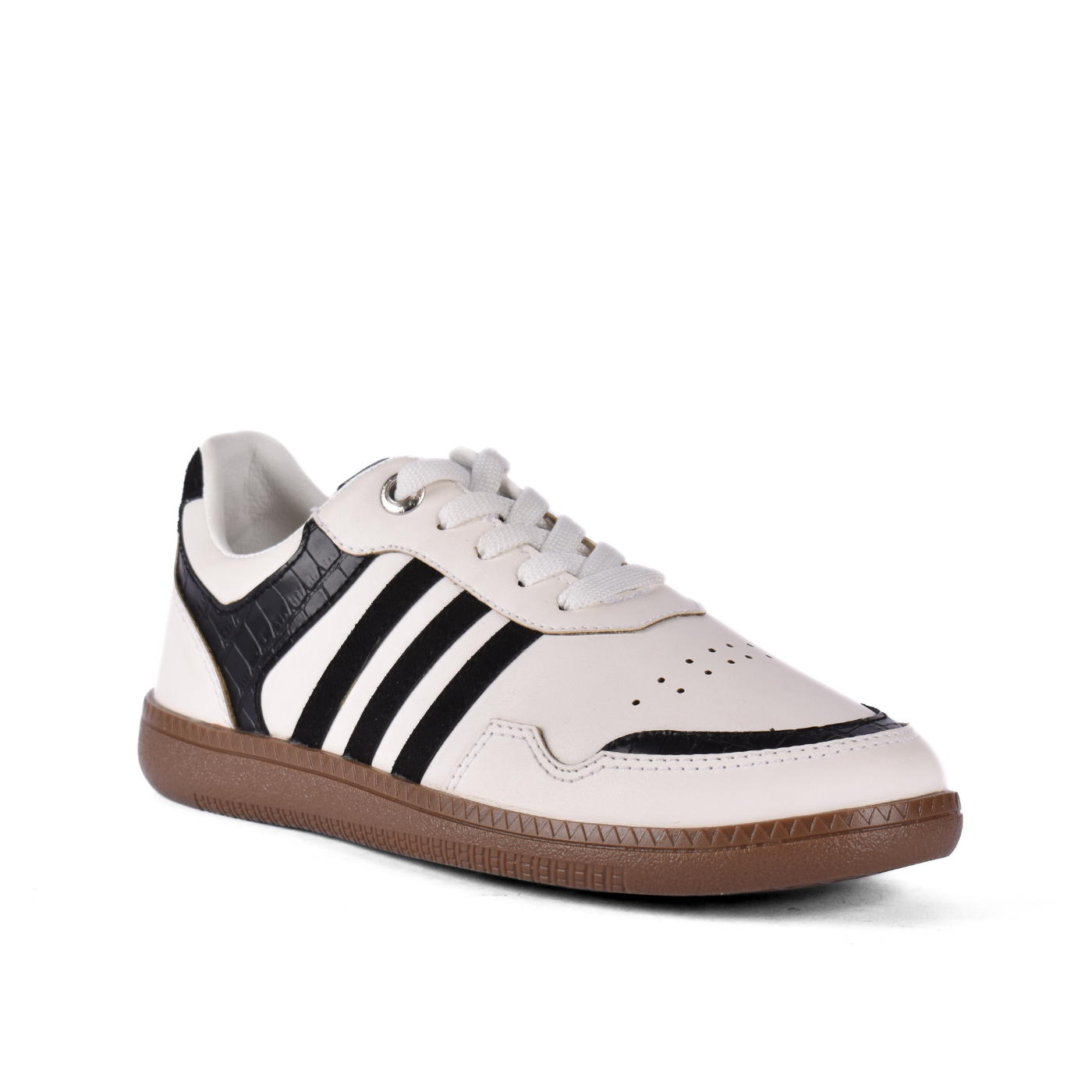 Fashionable Sneaker With Trims Black Melouk