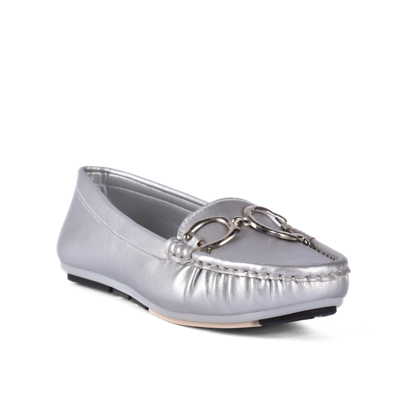 Everyday Leather Slip On Shoe Silver Melouk