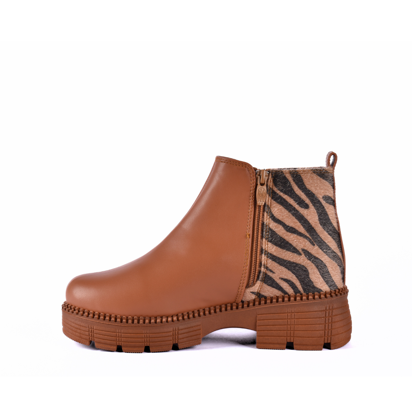 Printed Ankle Boots With Zipper Melouk