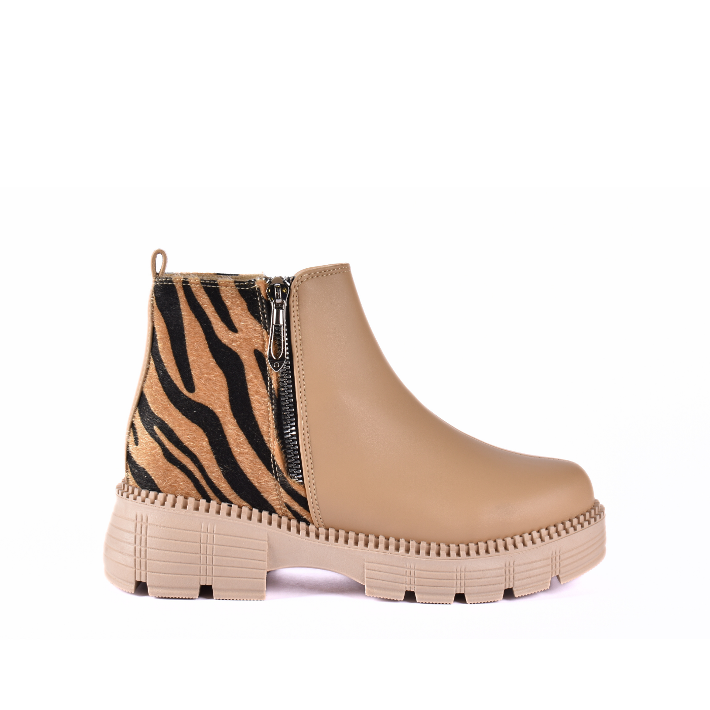 Printed Ankle Boots With Zipper Melouk