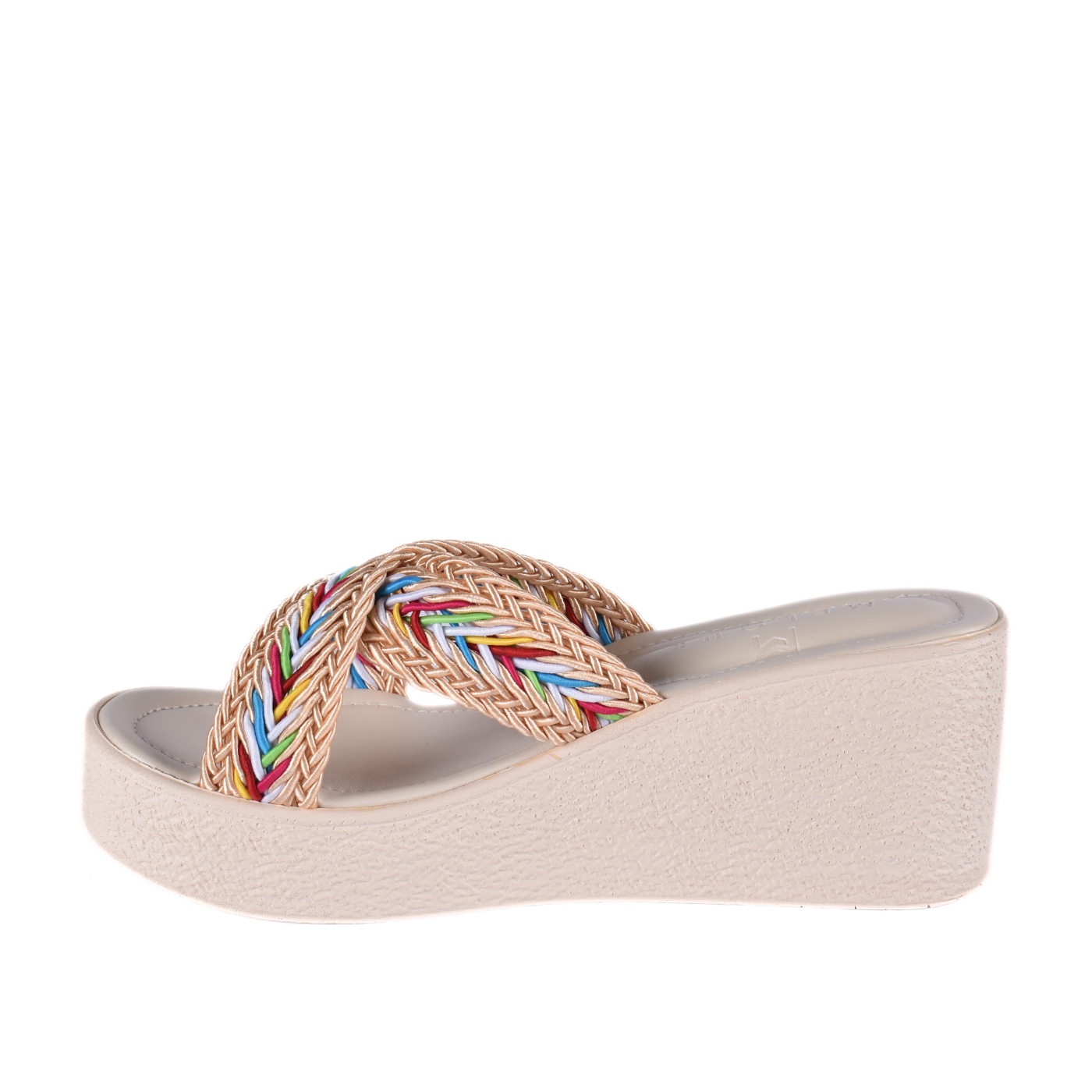 Strap Platform Slipper With Details Melouk