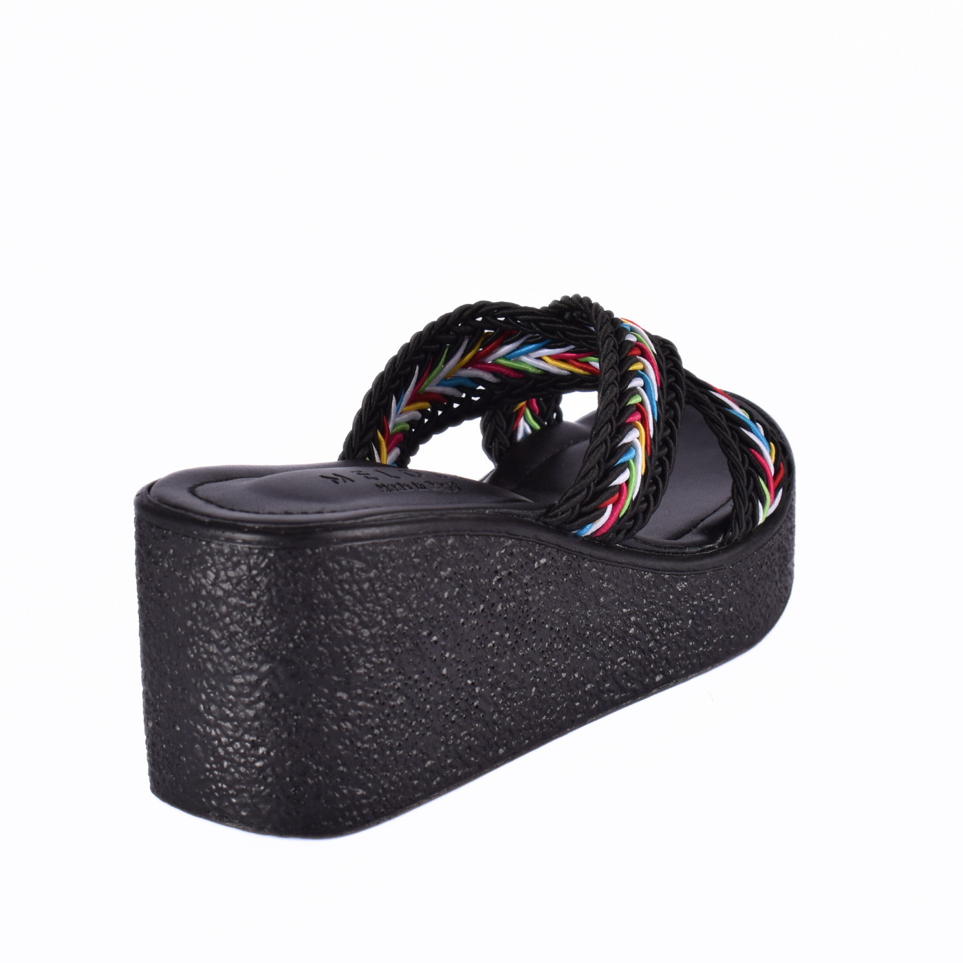 Strap Platform Slipper With Details Melouk