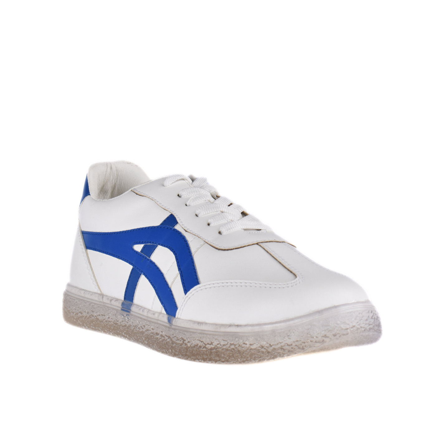 Stitched Details Sneakers Blue Melouk