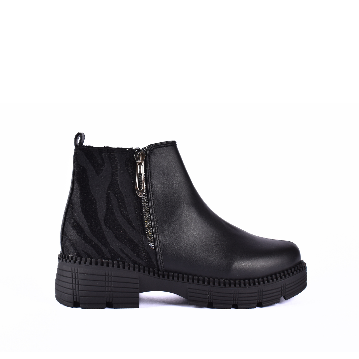 Printed Ankle Boots With Zipper Melouk