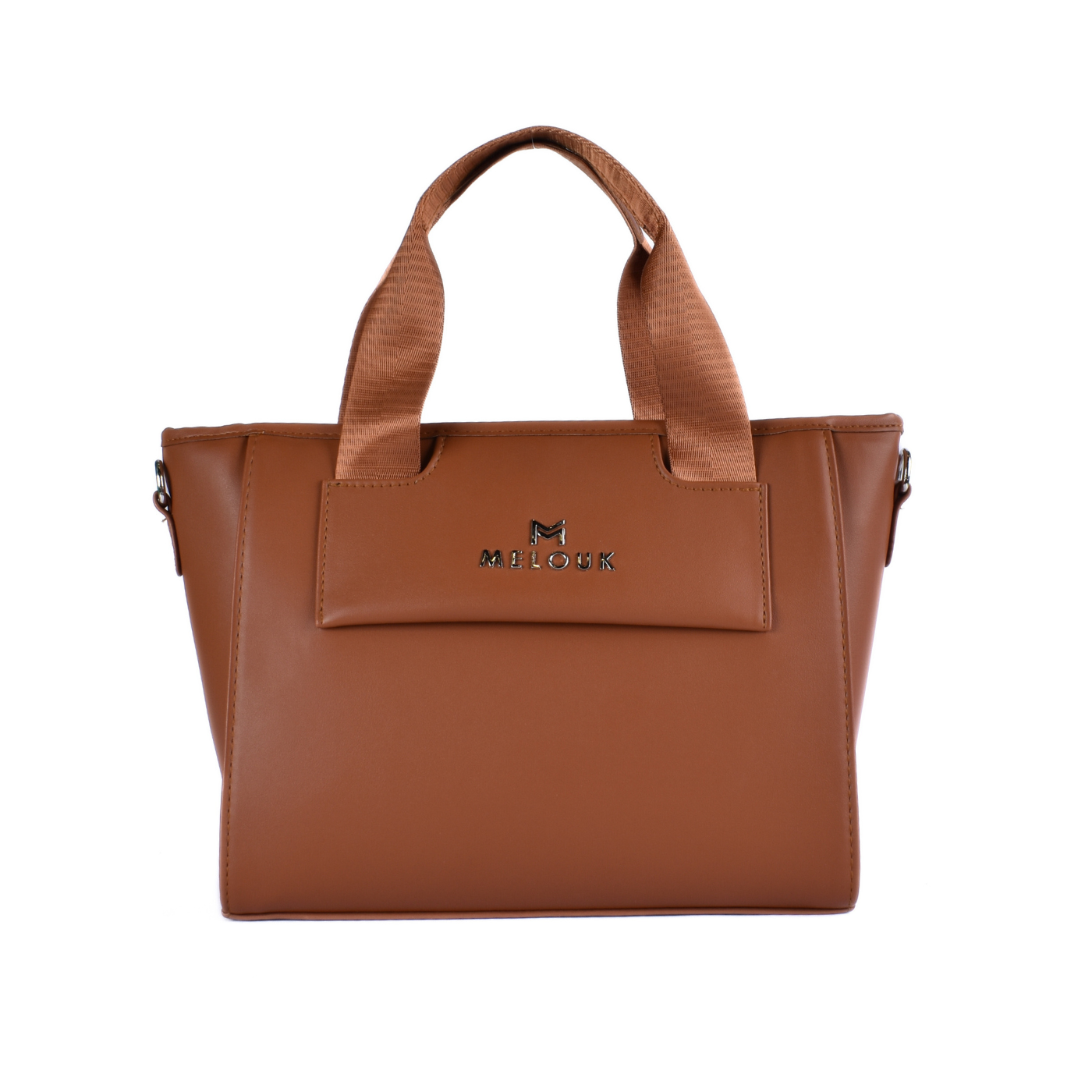 Textured Leather Top Handle Bag havana b181 Melouk