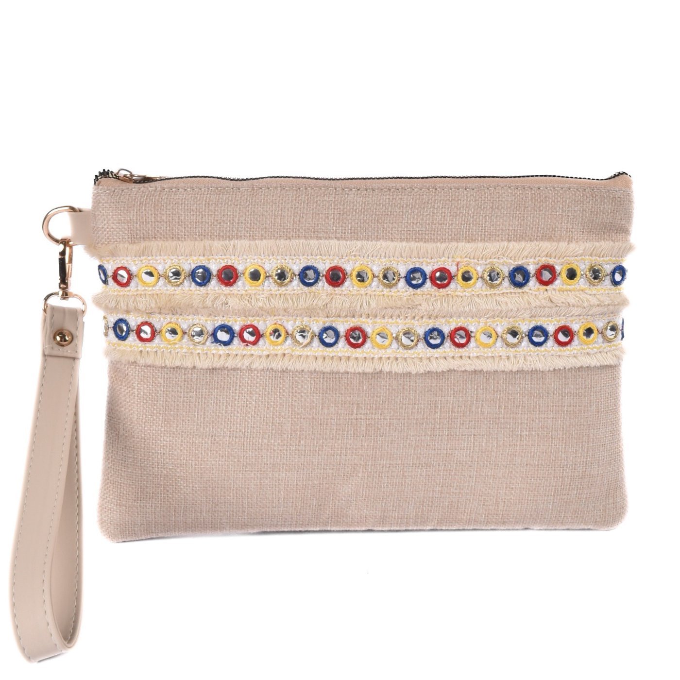 Tropical Summer Clutch Beige Melouk