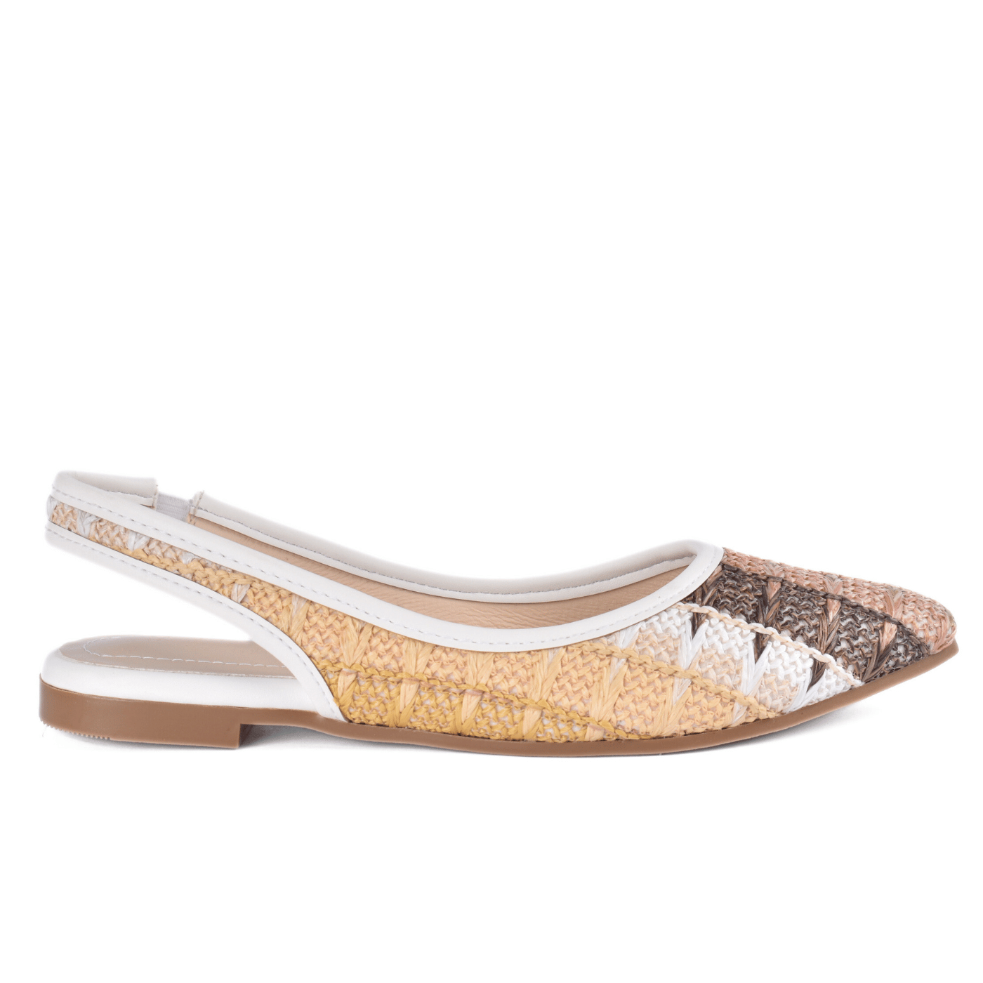 Colorful Summer Slip-On Flats with Woven Detail Melouk