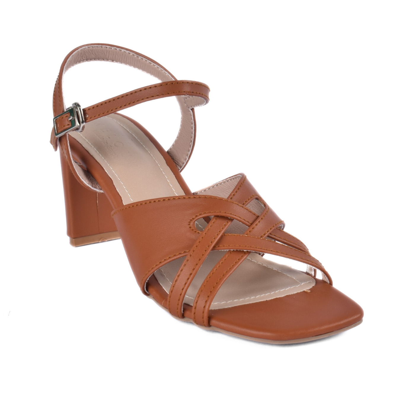 Platform Slide Sandals With Rhinestone Straps Havana Melouk