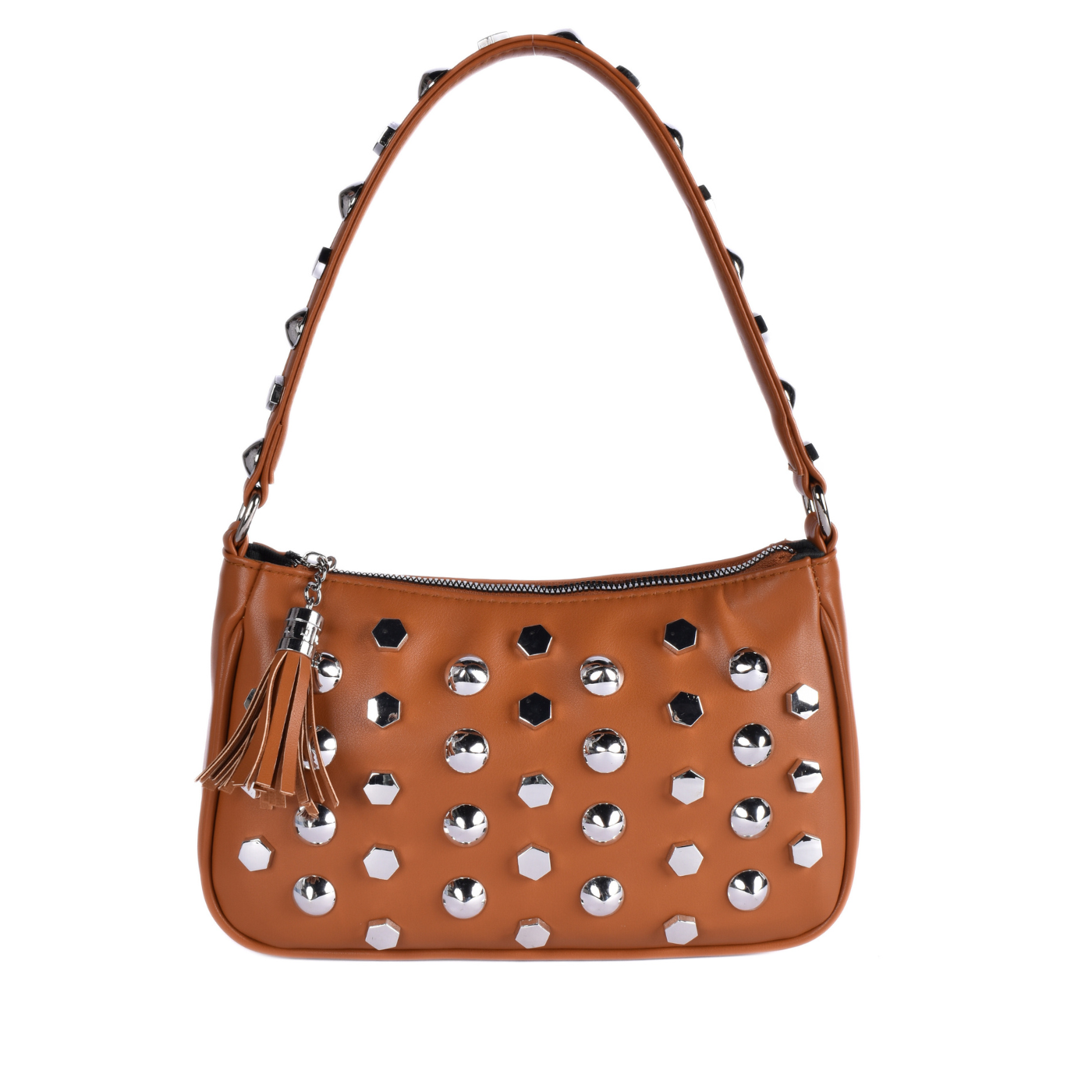 Strass Shoulder Bag With Details Havana Melouk