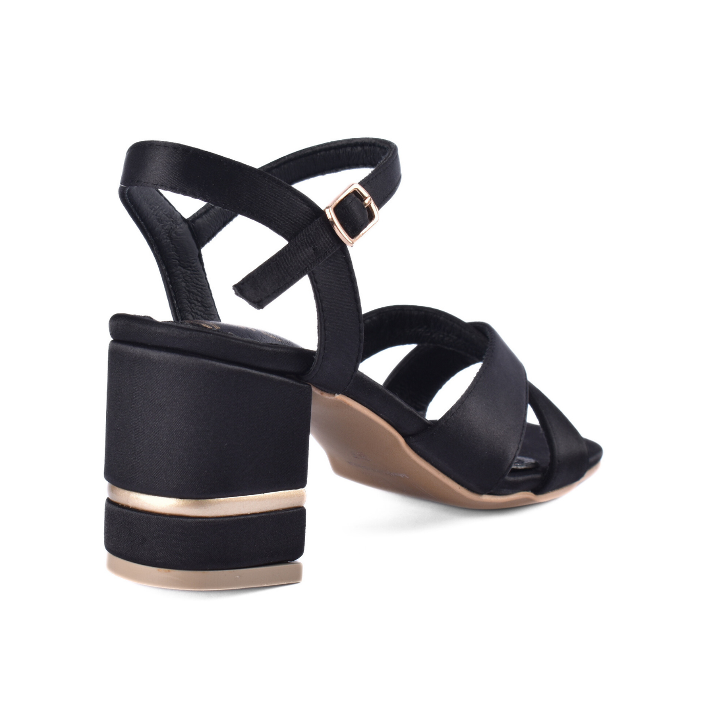 Sleek Low Block Heel Sandals Melouk