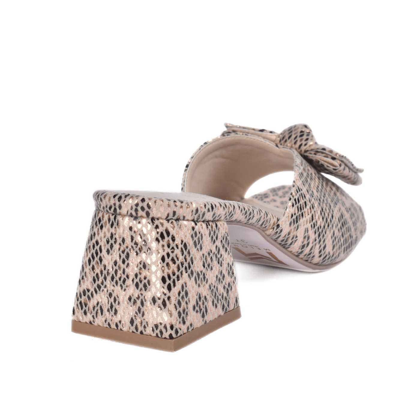 Square Toe Slipper with Decorative Bow Melouk
